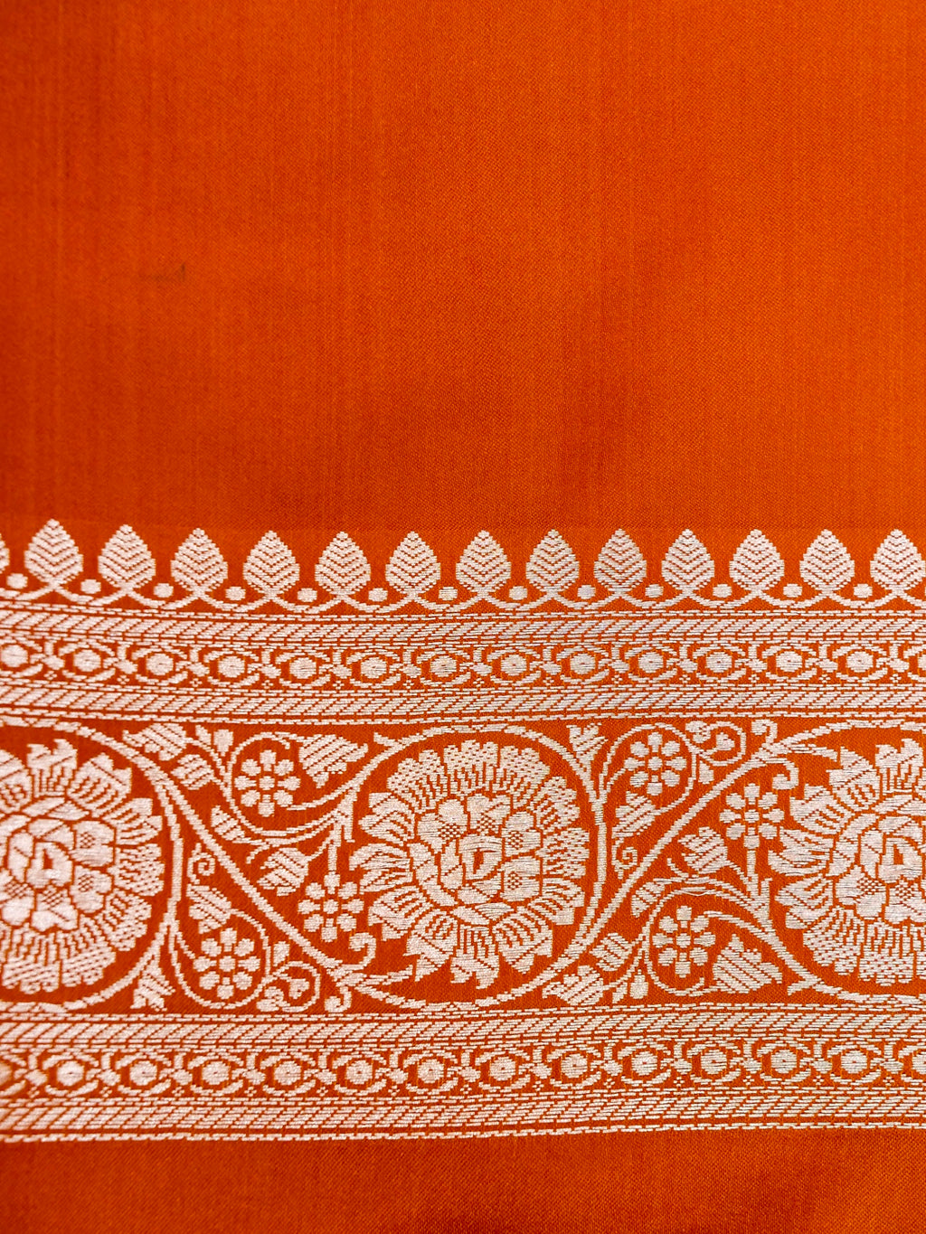 Banarasi Mashru Silk Jall in orange