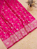 Banarasi Mashru Silk Jall in pink