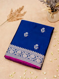 Banarasi Mashru Silk in royal Blue