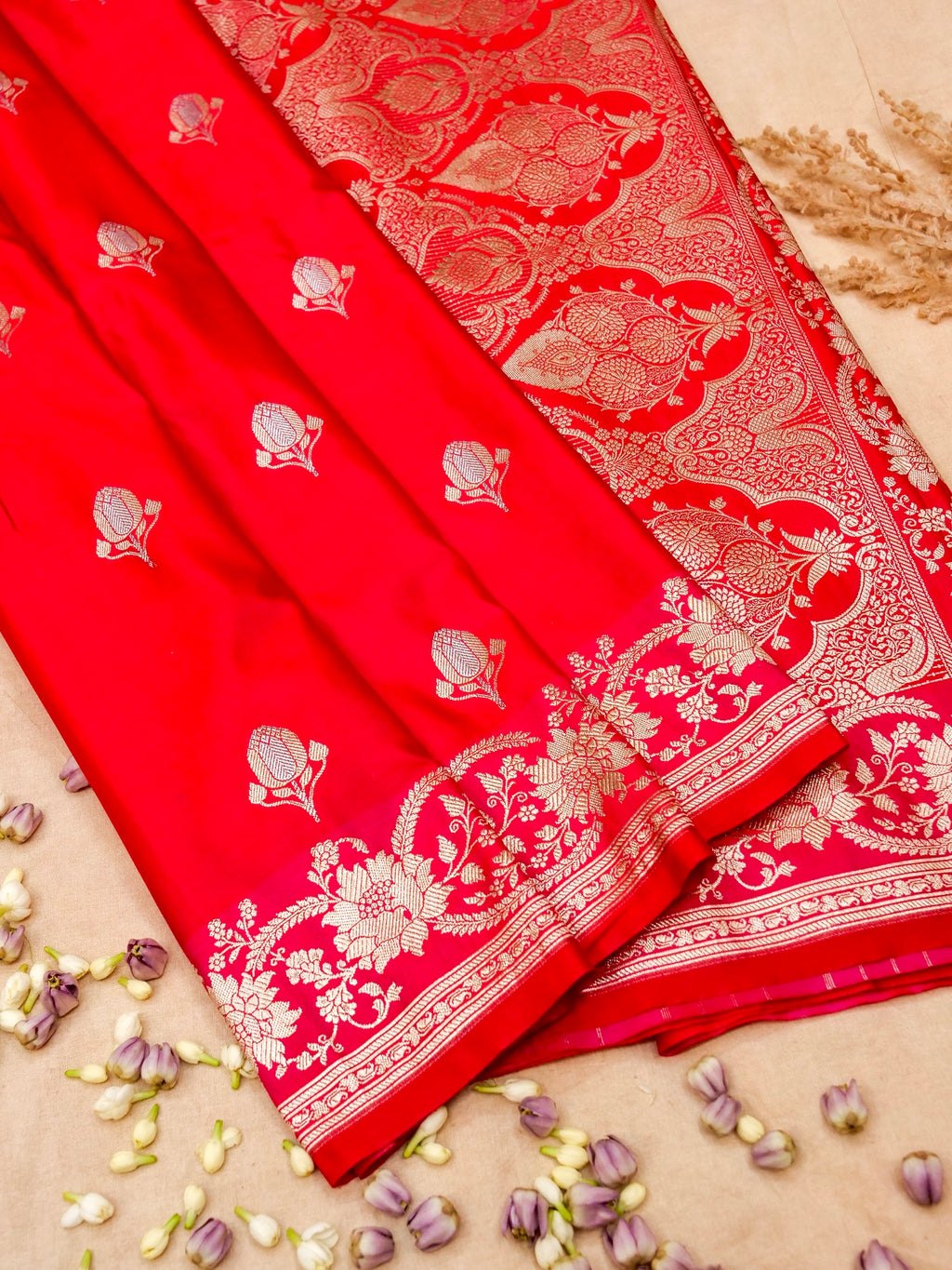 Banarasi Mashru Silk Meenakari