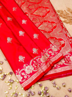 Banarasi Mashru Silk Meenakari