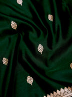 Banarasi Mashru Silk  in Green