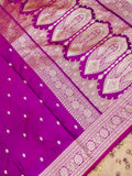 Banarasi Mashru Silk in magenta