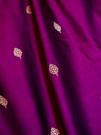 Banarasi Mashru Silk in magenta