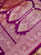 Banarasi Mashru Silk in magenta