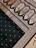 Banarasi Mashru Silk in Black
