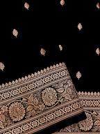 Banarasi Mashru Silk in Black