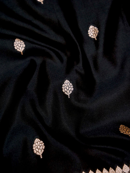 Banarasi Mashru Silk in Black