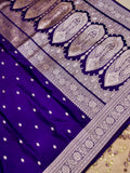 Banarasi Mashru Silk in blue