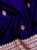 Banarasi Mashru Silk in blue