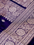 Banarasi Mashru Silk in blue