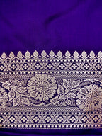 Banarasi Mashru Silk in blue